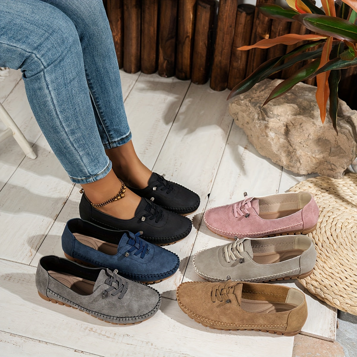 Evelyne | Women's Lace-Up Comfort Loafers