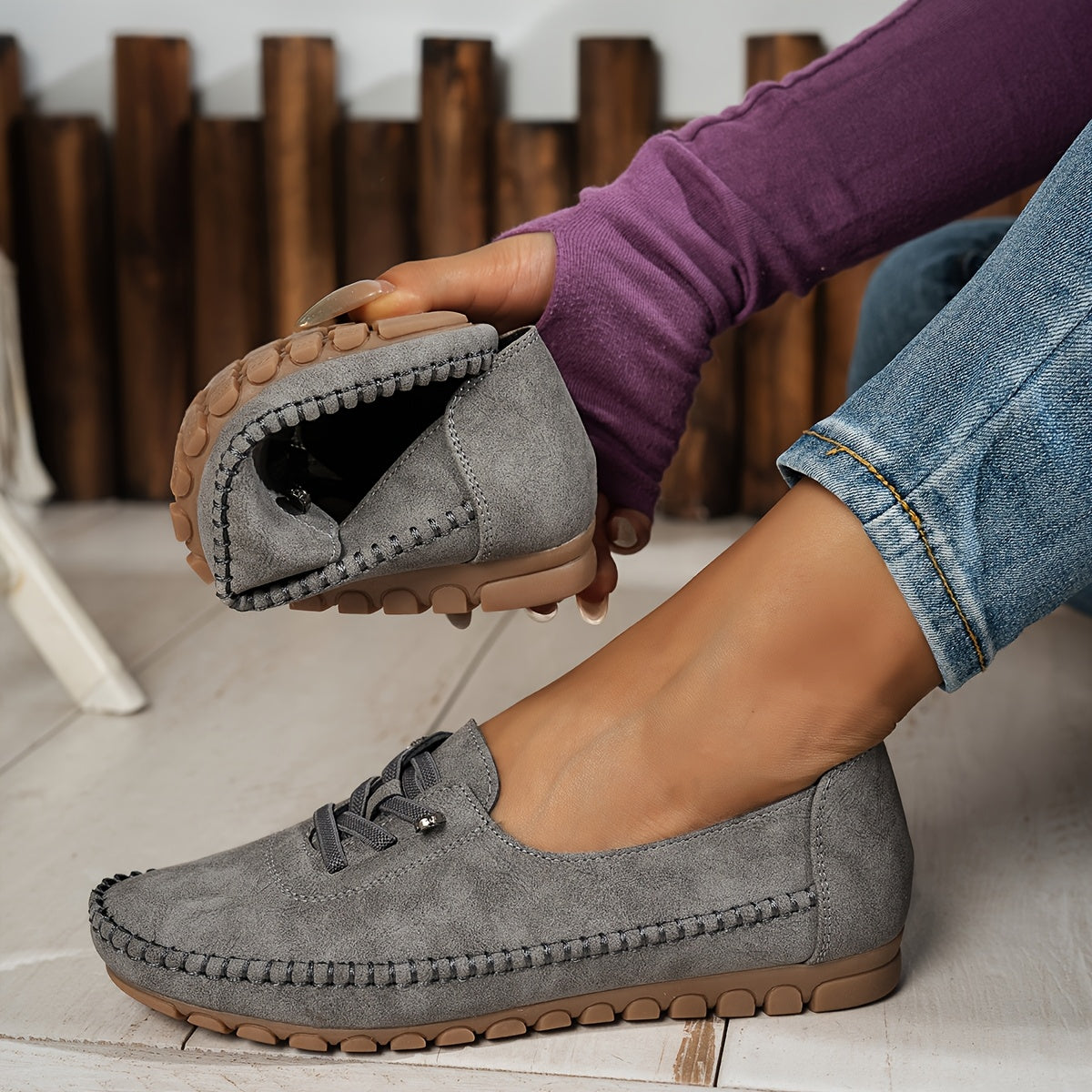 Evelyne | Women's Lace-Up Comfort Loafers