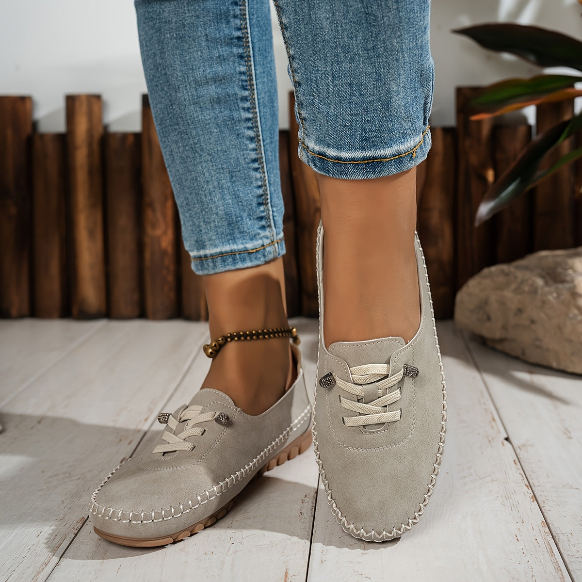 Evelyne | Women's Lace-Up Comfort Loafers