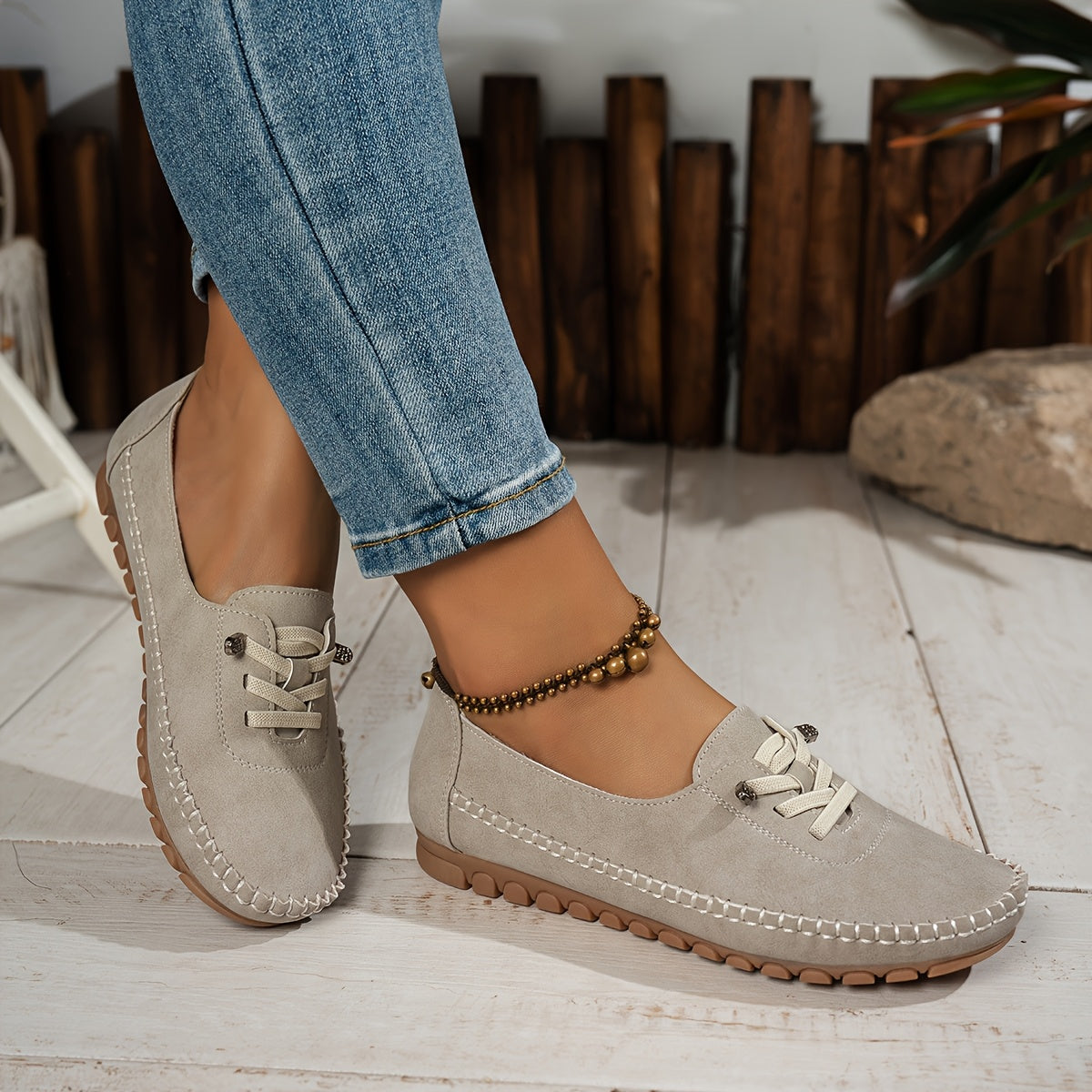 Evelyne | Women's Lace-Up Comfort Loafers