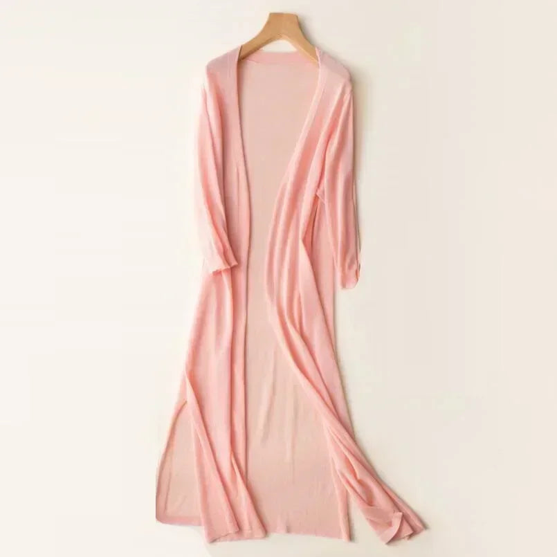 Fiorella | Women's Long Open Front Cardigan