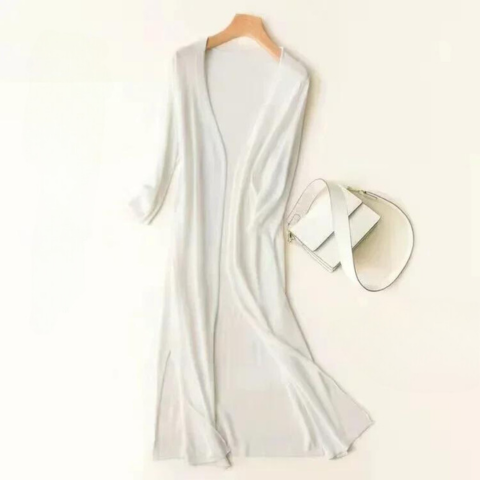 Fiorella | Women's Long Open Front Cardigan