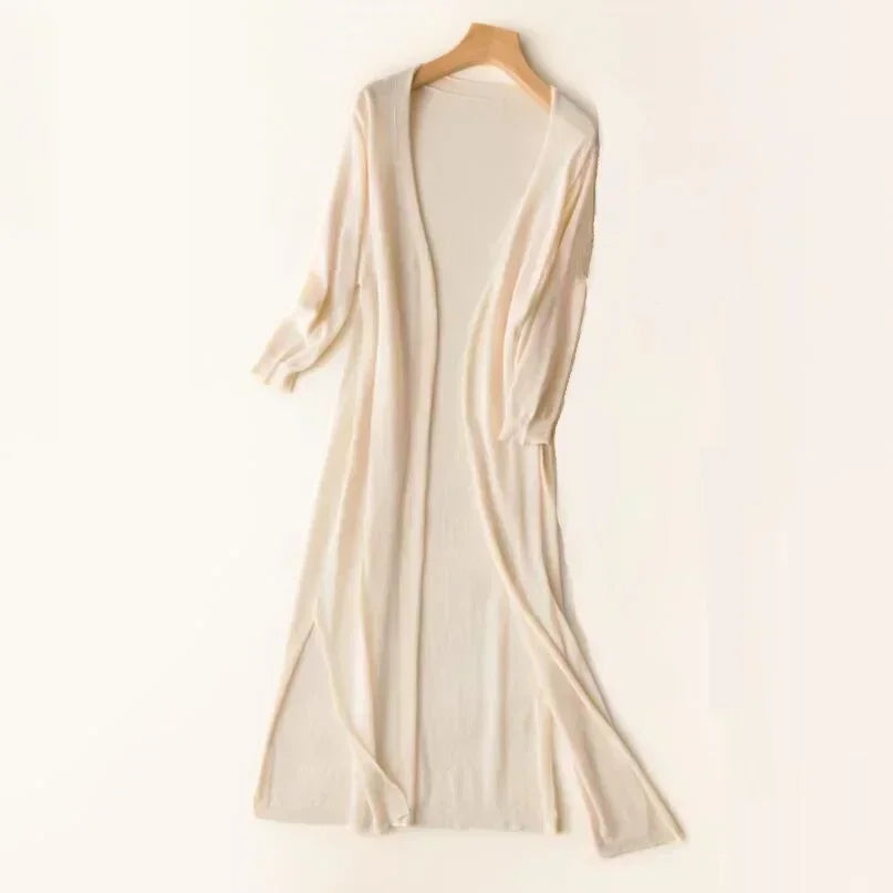 Fiorella | Women's Long Open Front Cardigan