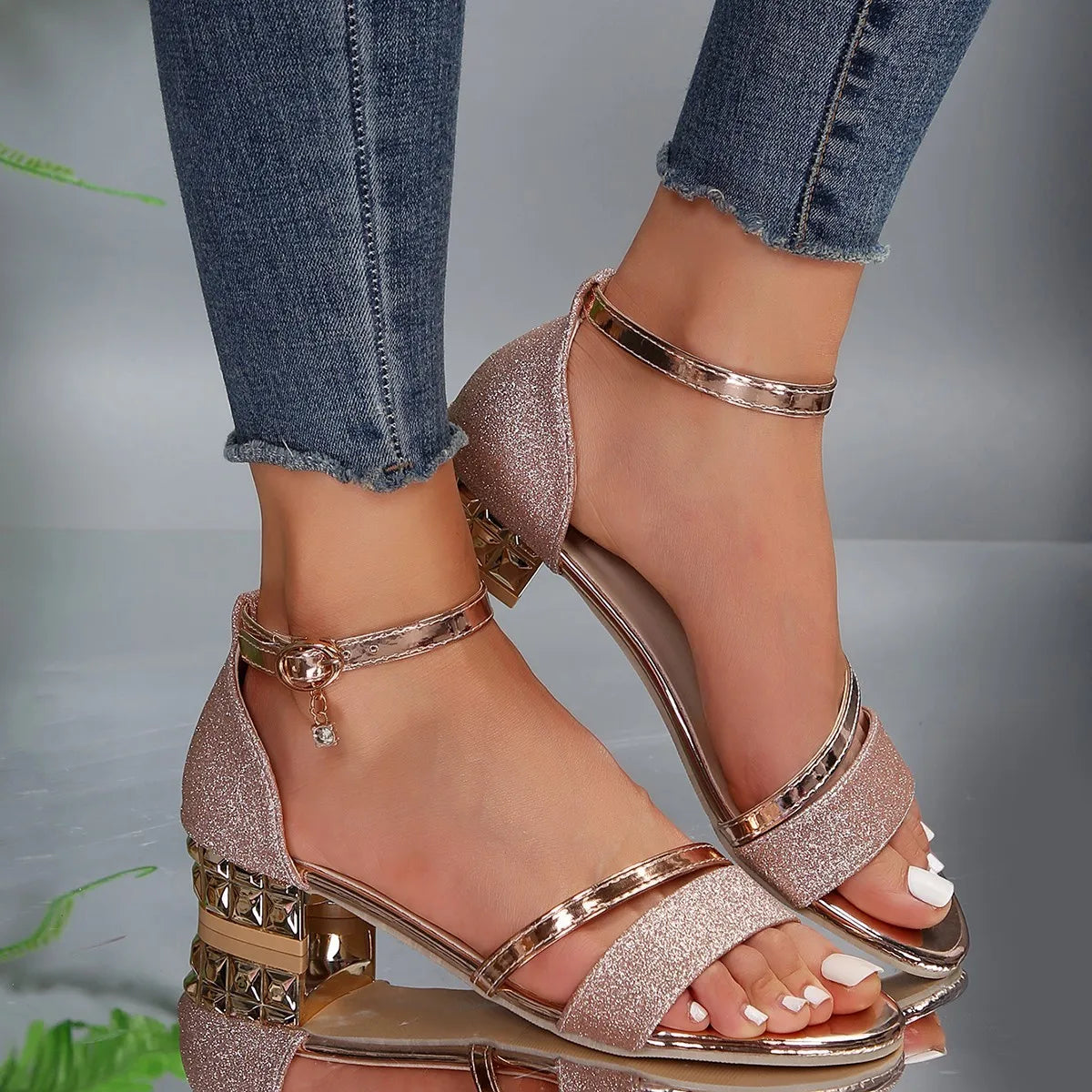 Freya | Women's Ankle Strap Block Heel Sandals