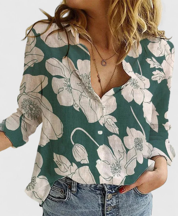 Cecilia | Button Down Shirt with Lapel Collar