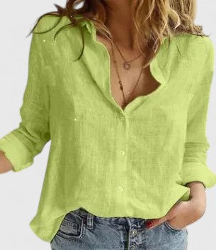 Cecilia | Button Down Shirt with Lapel Collar