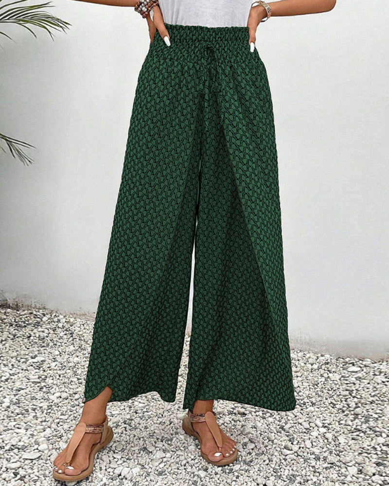 Bianca | Wide Leg Trousers with Relaxed Fit and Breathable Fabric