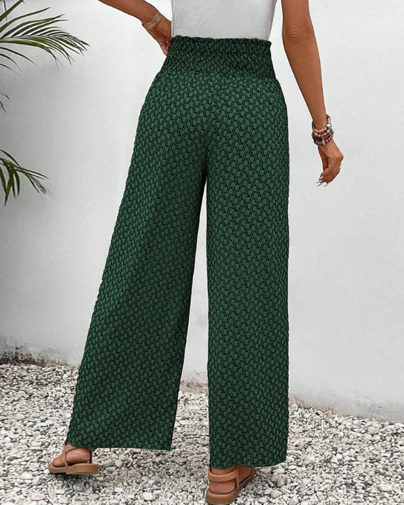 Bianca | Wide Leg Trousers with Relaxed Fit and Breathable Fabric