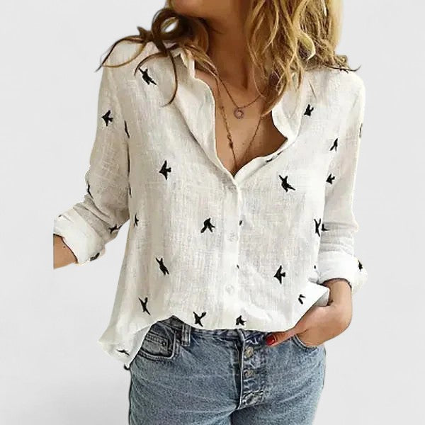 Cecilia | Button Down Shirt with Lapel Collar