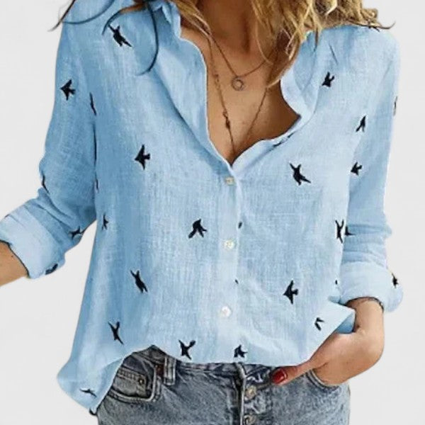 Cecilia | Button Down Shirt with Lapel Collar