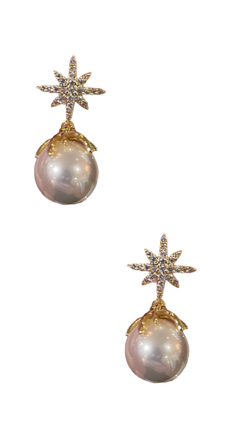 Starburst Pearl Studs