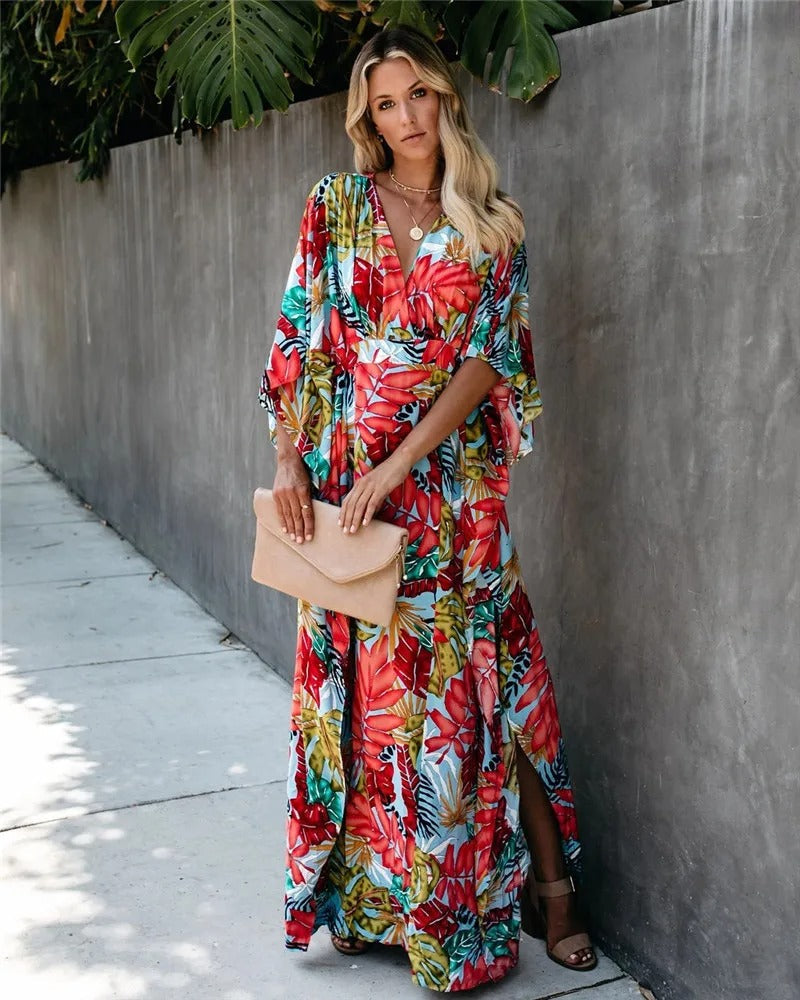 Cleo | Women's Wedding Guest Wrap Maxi Dress