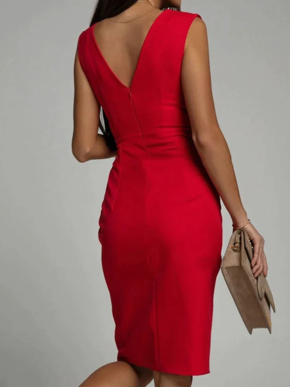 Devereaux | Women's Evening Dress with A-Line Silhouette and Sleeveless Design