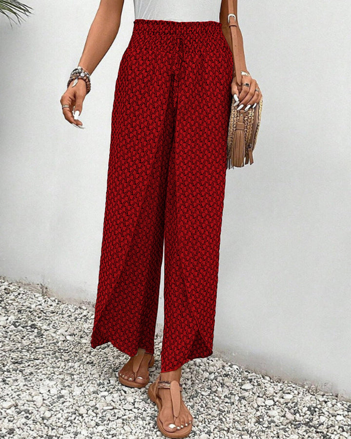 Bianca | Wide Leg Trousers with Relaxed Fit and Breathable Fabric