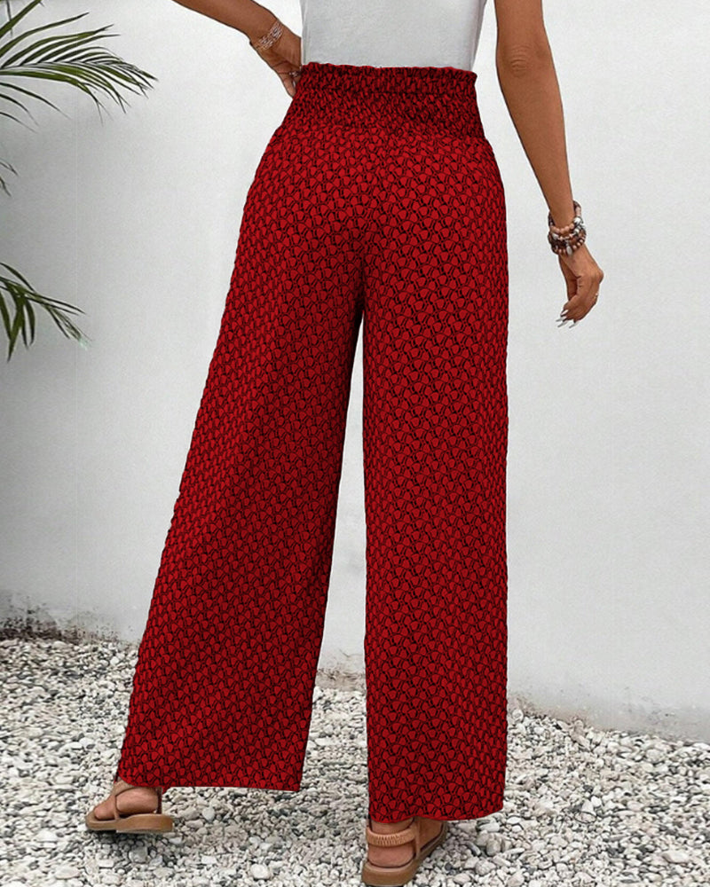 Bianca | Wide Leg Trousers with Relaxed Fit and Breathable Fabric