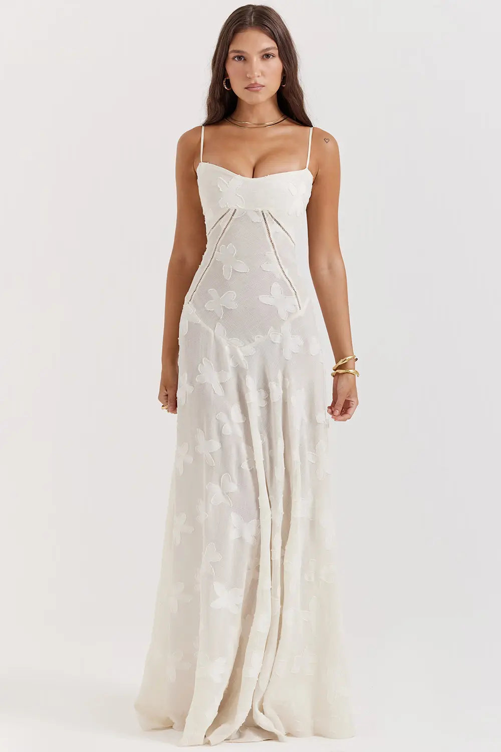 Gretchen | Long Summer Dress with Open Back and Adjustable Straps