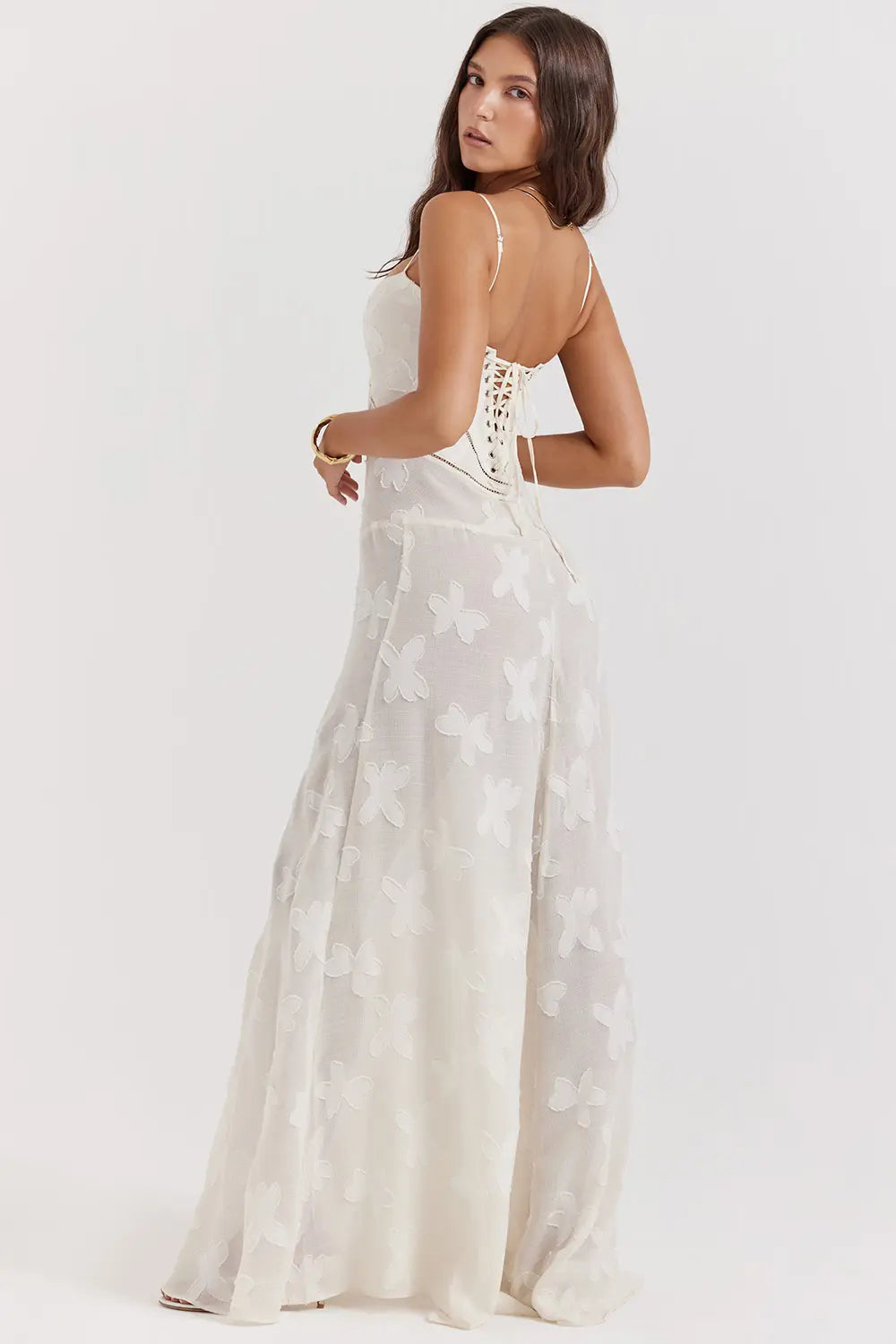 Gretchen | Long Summer Dress with Open Back and Adjustable Straps