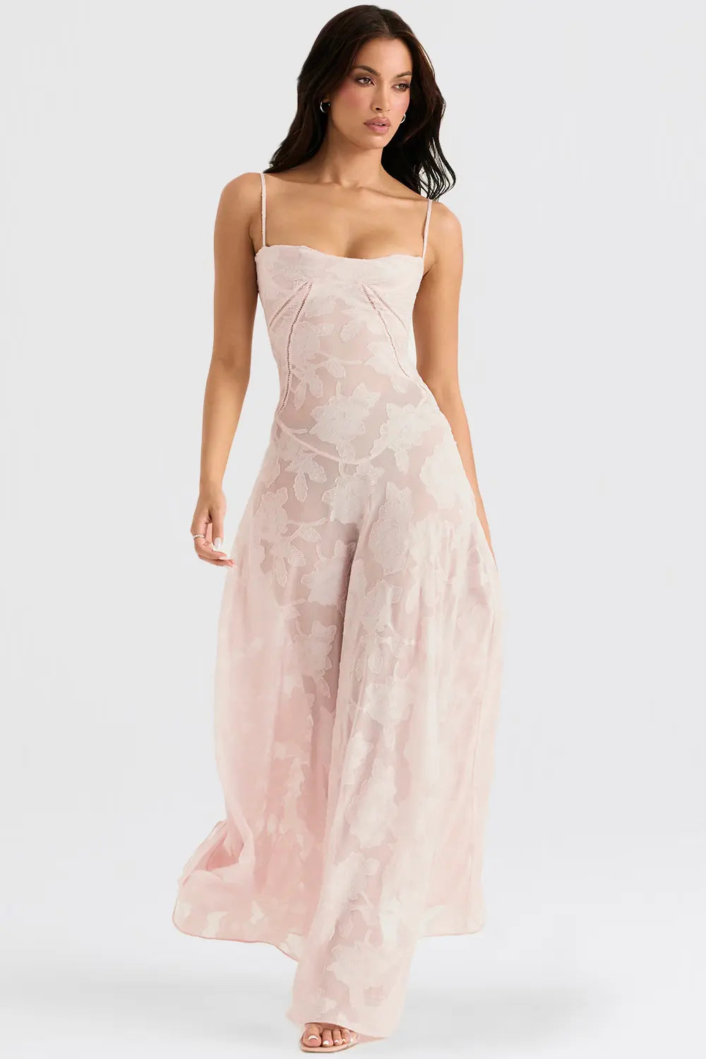 Gretchen | Long Summer Dress with Open Back and Adjustable Straps
