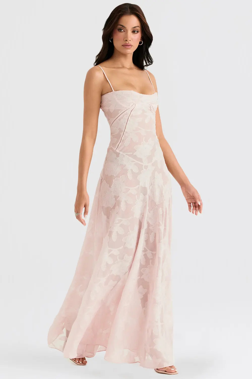 Gretchen | Long Summer Dress with Open Back and Adjustable Straps