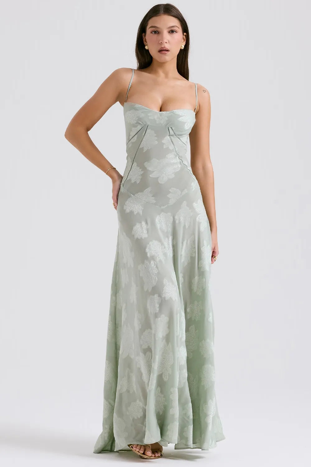 Gretchen | Long Summer Dress with Open Back and Adjustable Straps