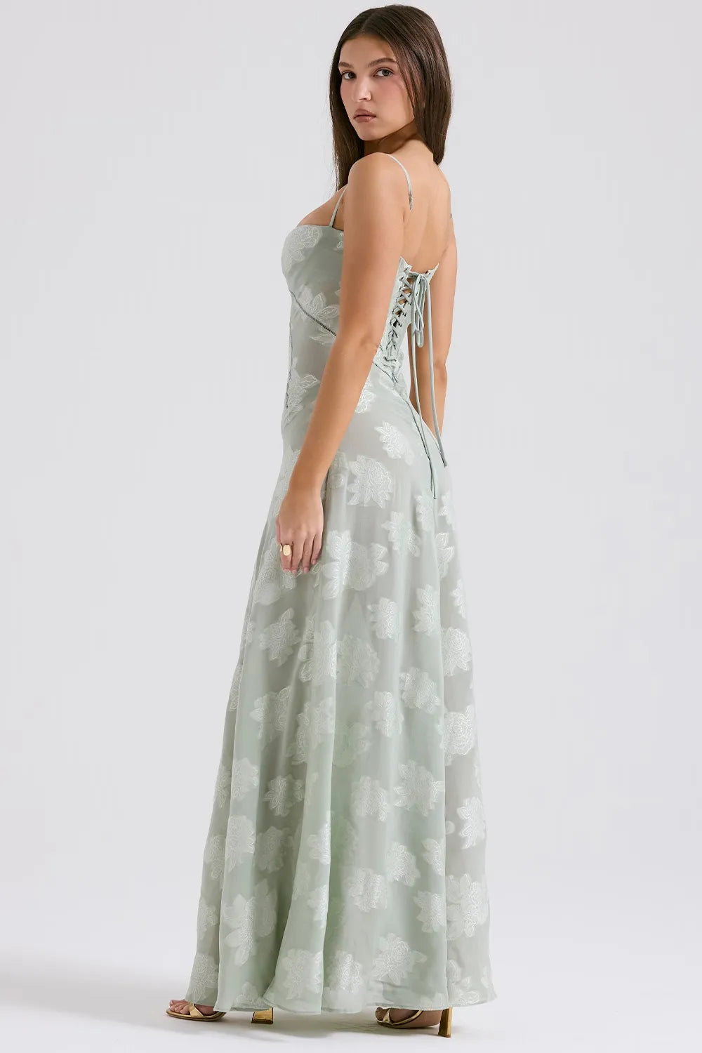 Gretchen | Long Summer Dress with Open Back and Adjustable Straps