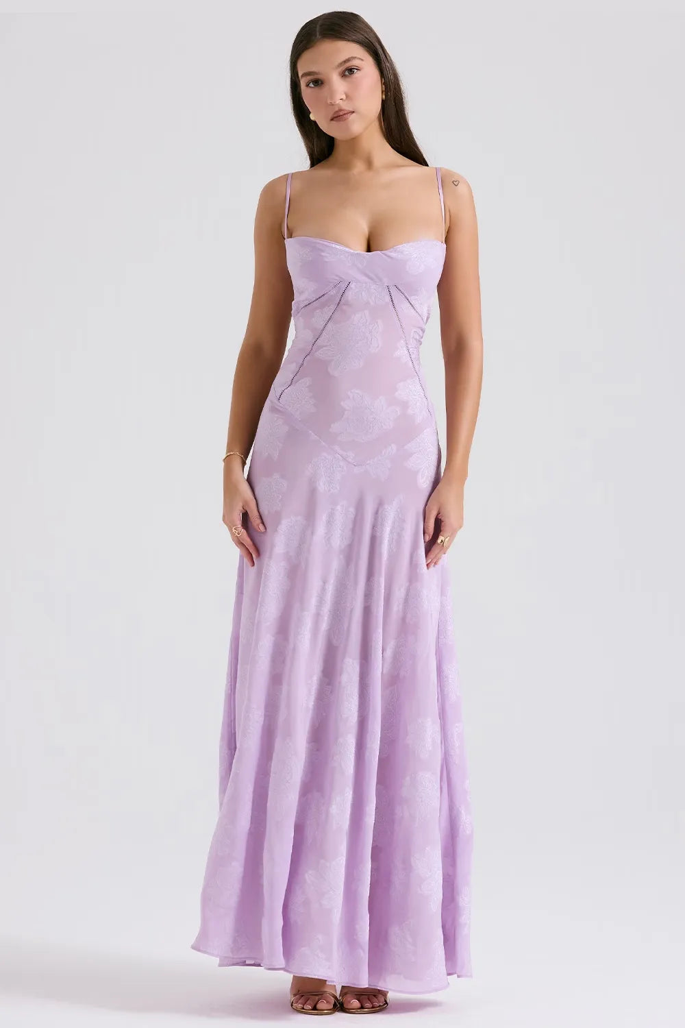 Gretchen | Long Summer Dress with Open Back and Adjustable Straps