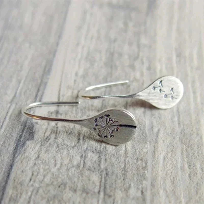 Dandelia | Sterling Silver Dandelion-Inspired Earrings