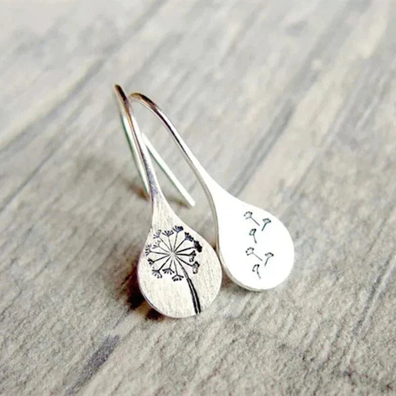 Dandelia | Sterling Silver Dandelion-Inspired Earrings