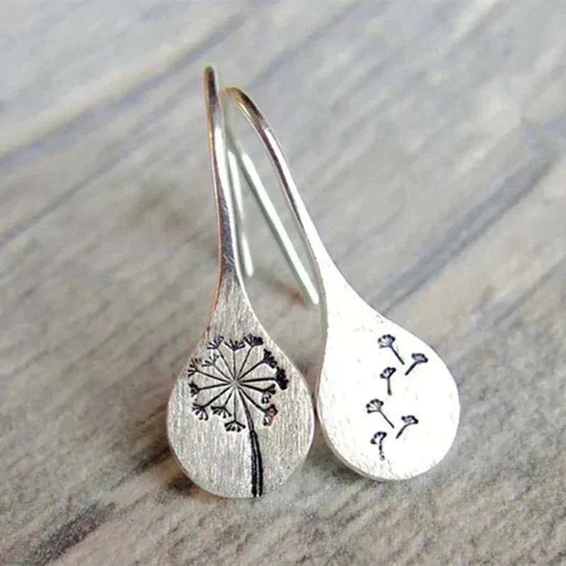 Dandelia | Sterling Silver Dandelion-Inspired Earrings