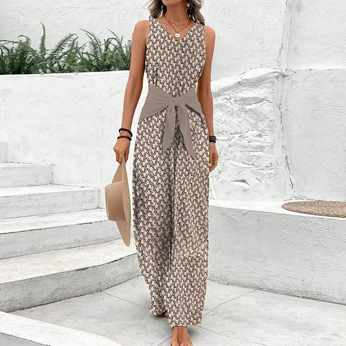 Avery | Women's Sleeveless Jumpsuit with Relaxed Fit and Versatile Design
