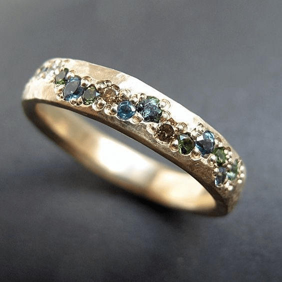Aurora | Retro Multicolor Gold Ring