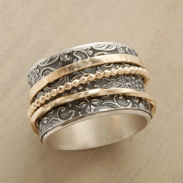Aurelian | Classic Vintage Gold and Silver Antique Ring