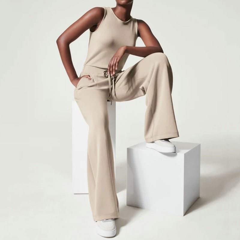 Camille | Women's Jumpsuit with Adjustable Straps and Wide Legs