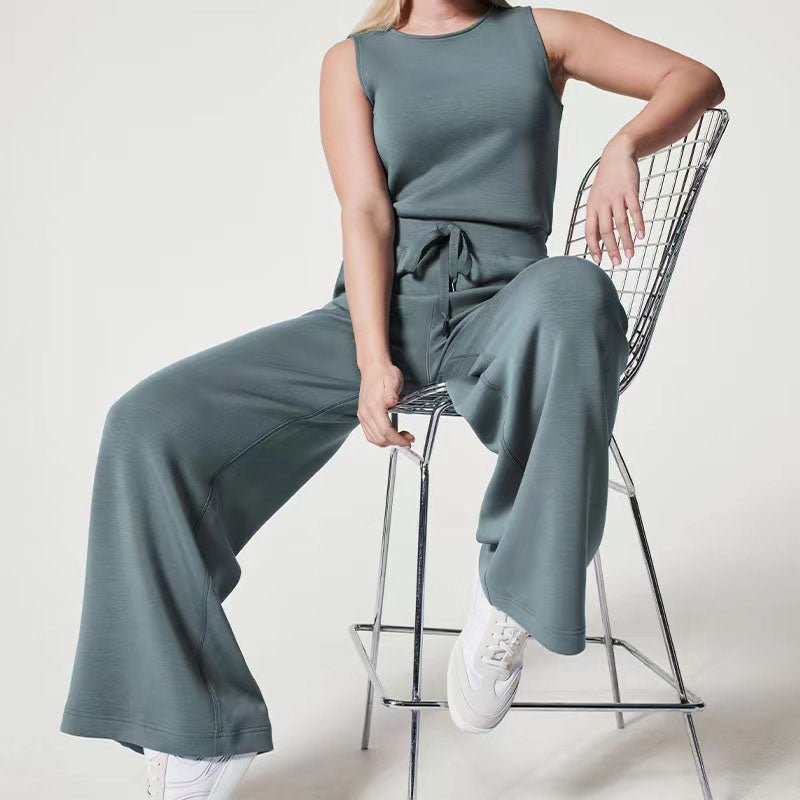 Camille | Women's Jumpsuit with Adjustable Straps and Wide Legs