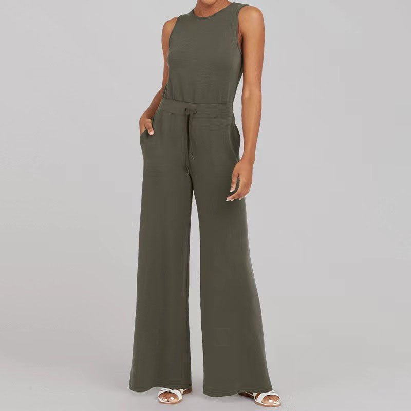 Camille | Women's Jumpsuit with Adjustable Straps and Wide Legs