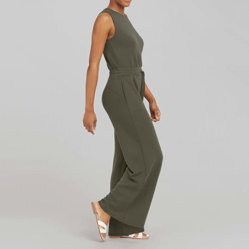 Camille | Women's Jumpsuit with Adjustable Straps and Wide Legs
