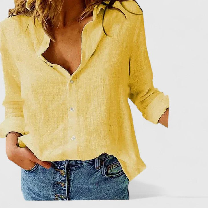 Cecilia | Button Down Shirt with Lapel Collar
