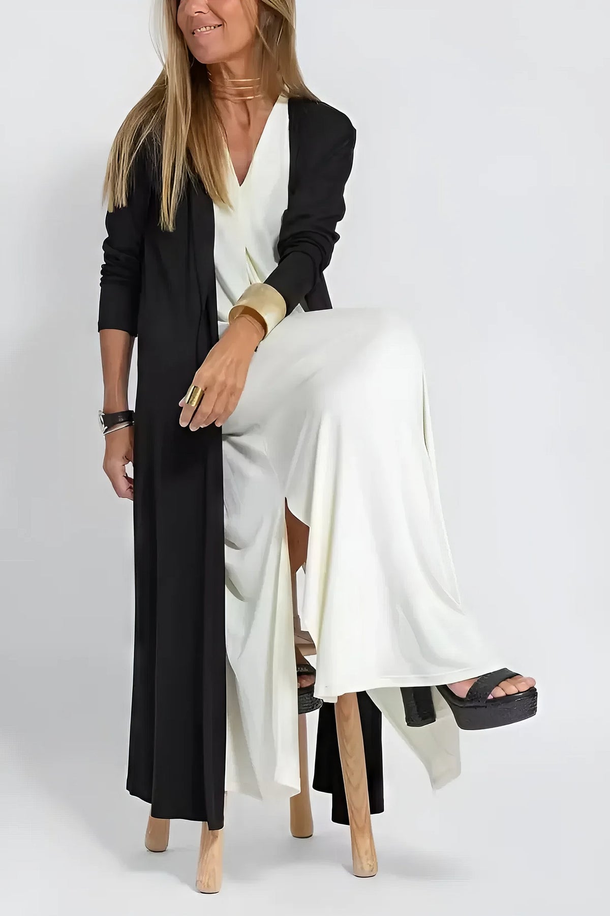 Amaris | Women's Long Dress with Coordinated Cardigan and Versatile Style