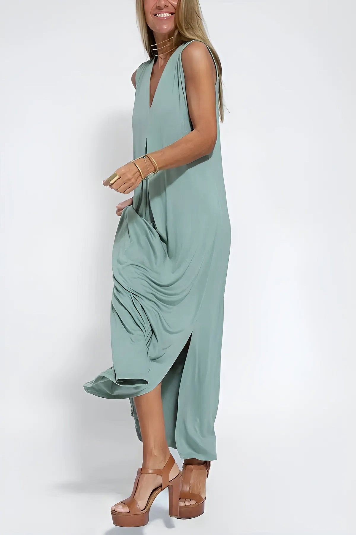 Amaris | Women's Long Dress with Coordinated Cardigan and Versatile Style